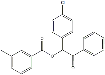 1-(4-chlorophenyl)-2-oxo-2-phenylethyl 3-methylbenzoate,650595-66-7,结构式