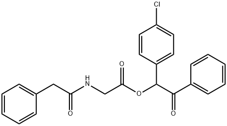 1-(4-chlorophenyl)-2-oxo-2-phenylethyl [(phenylacetyl)amino]acetate,650595-72-5,结构式