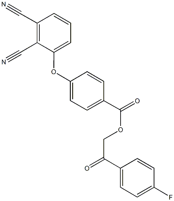 2-(4-fluorophenyl)-2-oxoethyl 4-(2,3-dicyanophenoxy)benzoate Struktur