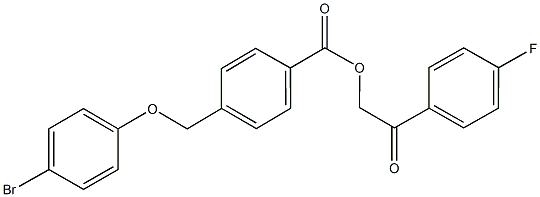 2-(4-fluorophenyl)-2-oxoethyl 4-[(4-bromophenoxy)methyl]benzoate|