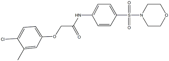 2-(4-chloro-3-methylphenoxy)-N-[4-(4-morpholinylsulfonyl)phenyl]acetamide|