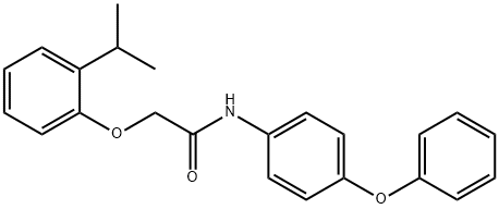 2-(2-isopropylphenoxy)-N-(4-phenoxyphenyl)acetamide Structure