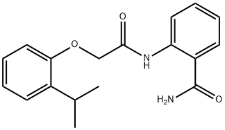 2-{[(2-isopropylphenoxy)acetyl]amino}benzamide 结构式