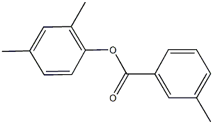 2,4-dimethylphenyl 3-methylbenzoate 结构式