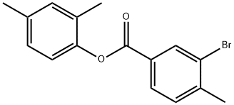 2,4-dimethylphenyl 3-bromo-4-methylbenzoate Struktur