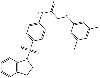 N-[4-(2,3-dihydro-1H-indol-1-ylsulfonyl)phenyl]-2-(3,5-dimethylphenoxy)acetamide|