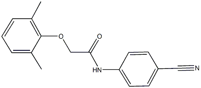 N-(4-cyanophenyl)-2-(2,6-dimethylphenoxy)acetamide Structure