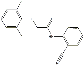 N-(2-cyanophenyl)-2-(2,6-dimethylphenoxy)acetamide Structure