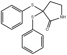 3,3-bis(phenylsulfanyl)-2-pyrrolidinone,65102-73-0,结构式