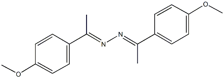 1-(4-methoxyphenyl)ethanone [1-(4-methoxyphenyl)ethylidene]hydrazone 结构式