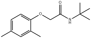 N-(tert-butyl)-2-(2,4-dimethylphenoxy)acetamide Struktur