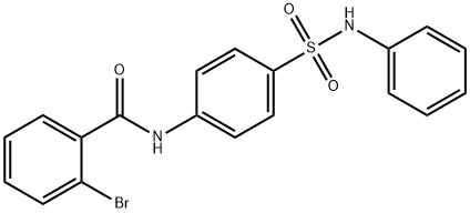 N-[4-(anilinosulfonyl)phenyl]-2-bromobenzamide 结构式