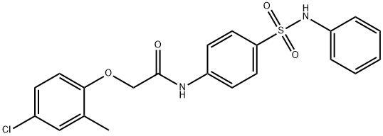 N-[4-(anilinosulfonyl)phenyl]-2-(4-chloro-2-methylphenoxy)acetamide Structure