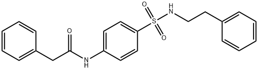 2-phenyl-N-(4-{[(2-phenylethyl)amino]sulfonyl}phenyl)acetamide,651296-94-5,结构式