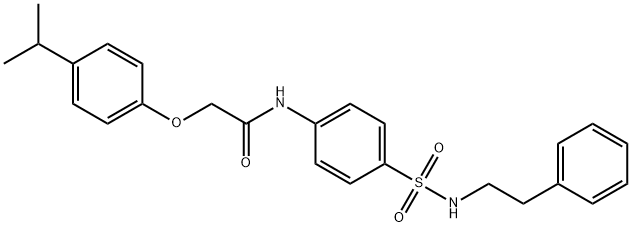 651297-30-2 2-(4-isopropylphenoxy)-N-(4-{[(2-phenylethyl)amino]sulfonyl}phenyl)acetamide