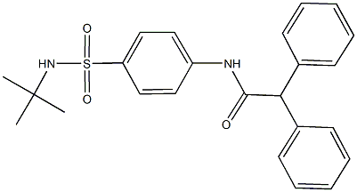 N-{4-[(tert-butylamino)sulfonyl]phenyl}-2,2-diphenylacetamide,651298-69-0,结构式