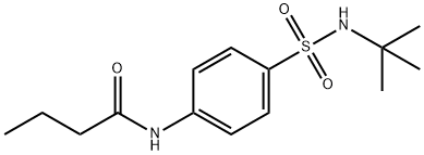 N-{4-[(tert-butylamino)sulfonyl]phenyl}butanamide 结构式