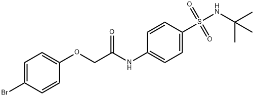 2-(4-bromophenoxy)-N-{4-[(tert-butylamino)sulfonyl]phenyl}acetamide|
