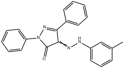 1,3-diphenyl-1H-pyrazole-4,5-dione 4-[(3-methylphenyl)hydrazone],6528-21-8,结构式