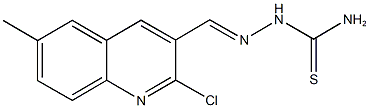2-chloro-6-methyl-3-quinolinecarbaldehyde thiosemicarbazone 结构式