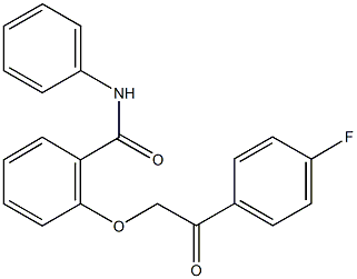 2-[2-(4-fluorophenyl)-2-oxoethoxy]-N-phenylbenzamide Structure
