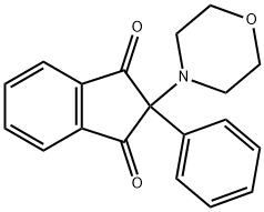 2-(4-morpholinyl)-2-phenyl-1H-indene-1,3(2H)-dione,6549-42-4,结构式