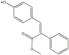 methyl 3-(4-hydroxyphenyl)-2-phenylacrylate Structure