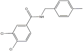 3,4-dichloro-N-(4-methylbenzyl)benzamide,65608-95-9,结构式