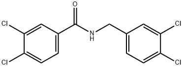 3,4-dichloro-N-(3,4-dichlorobenzyl)benzamide Struktur