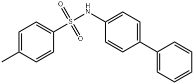 N-(4-ビフェニリル)-p-トルエンスルホンアミド 化学構造式