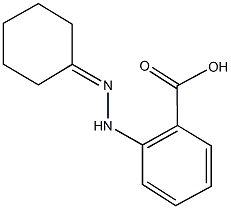2-(2-cyclohexylidenehydrazino)benzoic acid 结构式