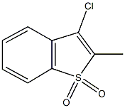 3-chloro-2-methyl-1-benzothiophene 1,1-dioxide 结构式