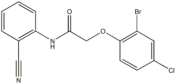 658045-94-4 2-(2-bromo-4-chlorophenoxy)-N-(2-cyanophenyl)acetamide