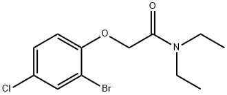 2-(2-bromo-4-chlorophenoxy)-N,N-diethylacetamide,658046-14-1,结构式