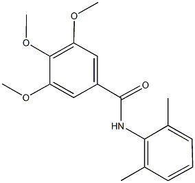 N-(2,6-dimethylphenyl)-3,4,5-trimethoxybenzamide Struktur