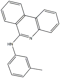 N-(3-methylphenyl)-N-(6-phenanthridinyl)amine 化学構造式