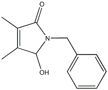 1-benzyl-5-hydroxy-3,4-dimethyl-1,5-dihydro-2H-pyrrol-2-one,66189-50-2,结构式