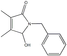 1-benzyl-5-hydroxy-3,4-dimethyl-1,5-dihydro-2H-pyrrol-2-one Structure