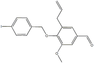 3-allyl-4-[(4-iodobenzyl)oxy]-5-methoxybenzaldehyde,662159-42-4,结构式