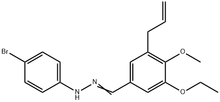 3-allyl-5-ethoxy-4-methoxybenzaldehyde (4-bromophenyl)hydrazone Structure