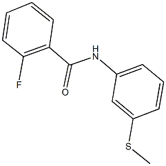 2-fluoro-N-[3-(methylsulfanyl)phenyl]benzamide Struktur