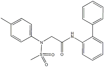 N-[1,1'-biphenyl]-2-yl-2-[4-methyl(methylsulfonyl)anilino]acetamide|