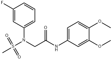 663165-44-4 N-(3,4-dimethoxyphenyl)-2-[3-fluoro(methylsulfonyl)anilino]acetamide