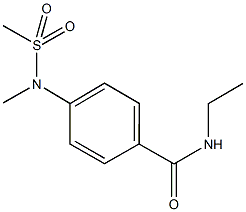 N-ethyl-4-[methyl(methylsulfonyl)amino]benzamide Struktur