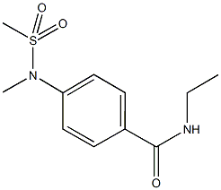 N-ethyl-4-[methyl(methylsulfonyl)amino]benzamide 化学構造式