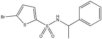 663166-43-6 5-bromo-N-(1-phenylethyl)-2-thiophenesulfonamide