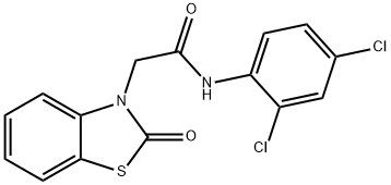 N-(2,4-dichlorophenyl)-2-(2-oxo-1,3-benzothiazol-3(2H)-yl)acetamide Structure