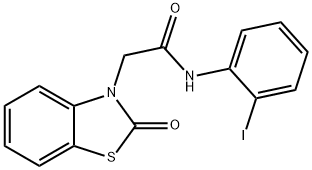 N-(2-iodophenyl)-2-(2-oxo-1,3-benzothiazol-3(2H)-yl)acetamide Structure