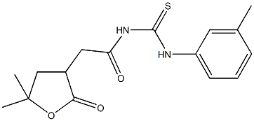 663174-46-7 N-[(5,5-dimethyl-2-oxotetrahydrofuran-3-yl)acetyl]-N'-(3-methylphenyl)thiourea