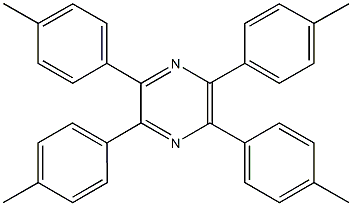 2,3,5,6-tetrakis(4-methylphenyl)pyrazine Structure